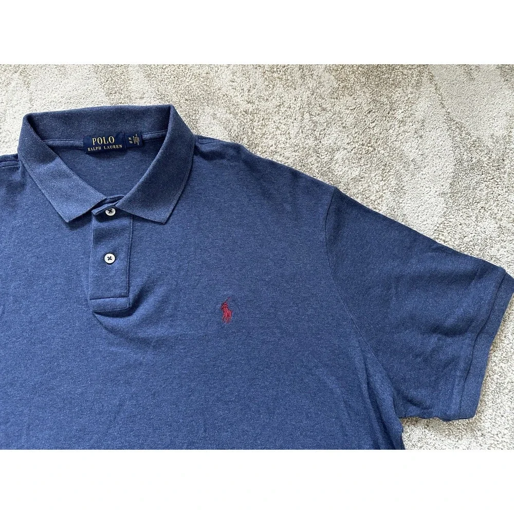 Polo Ralph Lauren‎ Men’s Polo Golf Blue Shirt Pony Logo embroidered Size XL/G